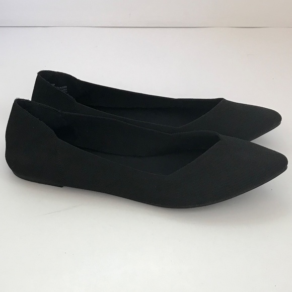 MIA Kerrie Point Toe Knit Flats Black Women’s Size 11 - Picture 5 of 16